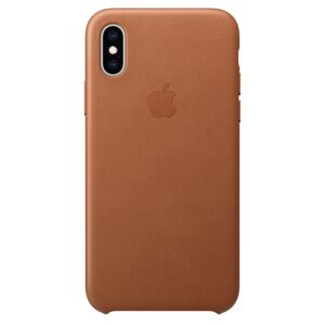 Leather Back Cover for Apple iPhone XS Max Brown Leather Back Cover for Apple iPhone XS Max Brown